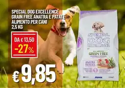IperFamila Special dog excellence grain free anatra e patate alimento per cani offerta