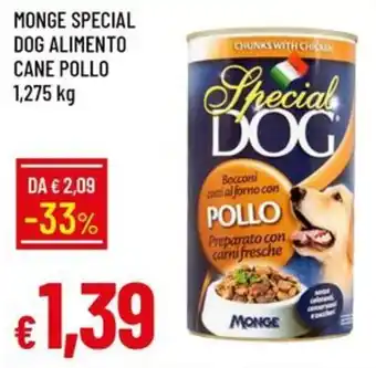 IperFamila Monge special dog alimento cane pollo offerta