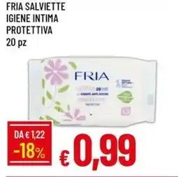 IperFamila Fria salviette igiene intima protettiva 20 pz offerta