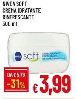 IperFamila Nivea soft crema idratante rinfrescante offerta