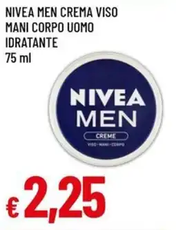 IperFamila Nivea men crema viso mani corpo uomo idratante offerta