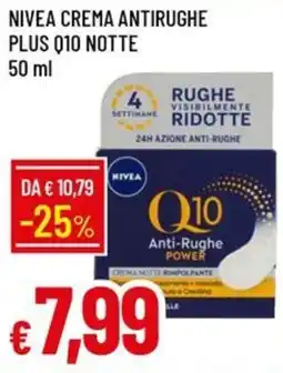 IperFamila Nivea crema antirughe plus q10 notte offerta
