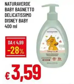 IperFamila Naturaverde baby bagnetto delicatissimo disney baby offerta
