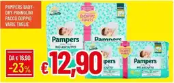 IperFamila Pampers baby- dry pannolini pacco doppio varie taglie offerta