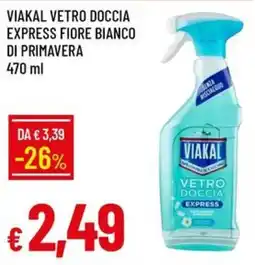 IperFamila Viakal vetro doccia express fiore bianco di primavera offerta
