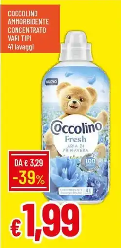 IperFamila Coccolino ammorbidente concentrato vari tipi offerta