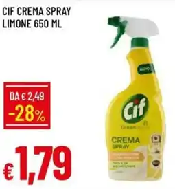 IperFamila Cif crema spray limone offerta