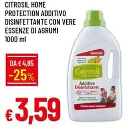 IperFamila Citrosil home protection additivo disinfettante con vere essenze di agrumi offerta
