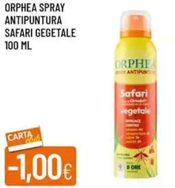 IperFamila Orphea spray antipuntura safari gegetale offerta