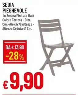 IperFamila Sedia pieghevole offerta