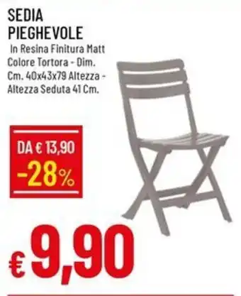 IperFamila Sedia pieghevole offerta