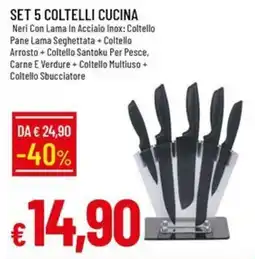 IperFamila Set 5 coltelli cucina offerta