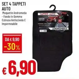 IperFamila Set 4 tappeti auto offerta