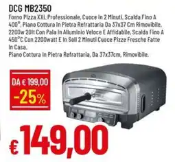 IperFamila DCG MB2350 Forno Pizza XXL Professionale offerta