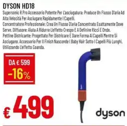 IperFamila DYSON HD18 Supersonic R Pro Accessorio Potente Per L'asciugatura offerta