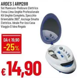 IperFamila ARDES | ARM288 Set Manicure-Pedicure Elettrico offerta