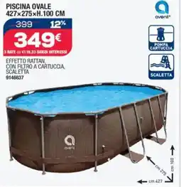 Bricofer Piscina ovale 427x275xh.100 cm 399 offerta