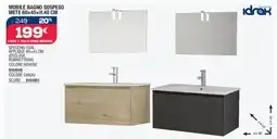 Bricofer Idrak mobile bagno sospeso mete 80×45×h.40 cm offerta