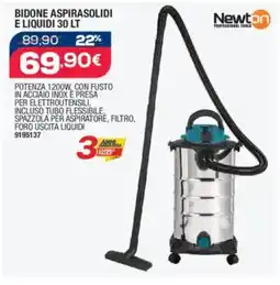 Bricofer Bidone aspirasolidi e liquidi Newton offerta
