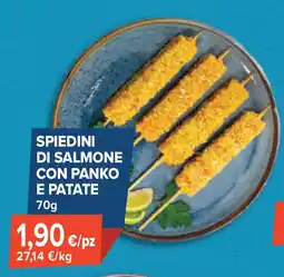 Sapore di Mare Spiedini di salmone con panko e patate offerta