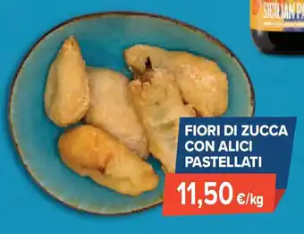 Sapore di Mare Fiori di zucca con alici pastellati offerta