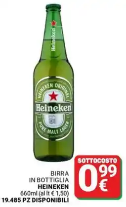 Supermercati Gulliver Birra in bottiglia HEINEKEN offerta