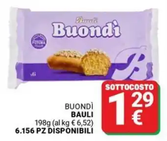 Supermercati Gulliver Buondì BAULI offerta