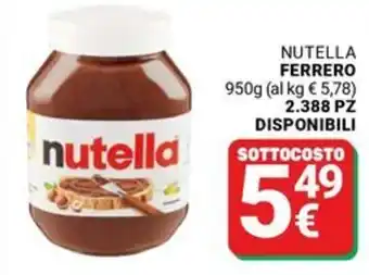 Supermercati Gulliver Nutella FERRERO offerta