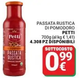 Supermercati Gulliver Passata rustica di pomodoro PETTI offerta