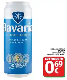 Supermercati Gulliver Birra in lattina i BAVARIA offerta