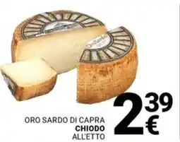 Supermercati Gulliver Oro sardo di capra CHIODO all'etto offerta