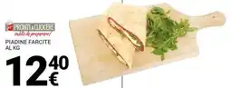 Supermercati Gulliver PRONTI A CUOCERE piadine farcite offerta