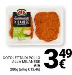 Supermercati Gulliver Cotoletta di pollo alla milanese AIA offerta
