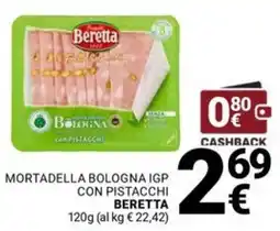 Supermercati Gulliver Mortadella bologna igp con pistacchi BERETTA offerta
