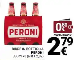 Supermercati Gulliver Birre in bottiglia PERONI offerta