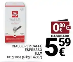 Supermercati Gulliver Cialde per caffè espresso ILLY offerta