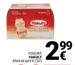 Supermercati Gulliver Yogurt YAKULT offerta