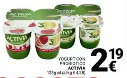 Supermercati Gulliver Yogurt con probiotico ACTIVIA offerta
