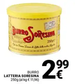 Supermercati Gulliver Burro LATTERIA SORESINA offerta