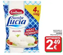 Supermercati Gulliver Mozzarelle santa lucia GALBANI offerta