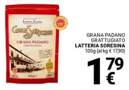 Supermercati Gulliver Grana padano grattugiato LATTERIA SORESINA offerta