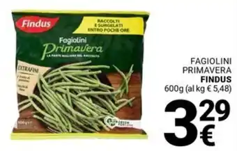 Supermercati Gulliver Fagiolini primavera FINDUS offerta
