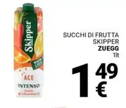 Supermercati Gulliver Succhi di frutta skipper ZUEGG offerta