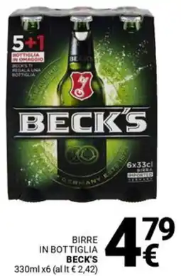 Supermercati Gulliver Birre in bottiglia BECK'S offerta