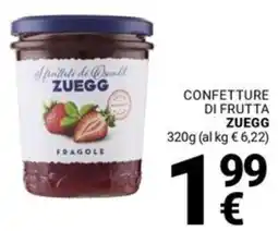 Supermercati Gulliver Confetture di frutta ZUEGG offerta