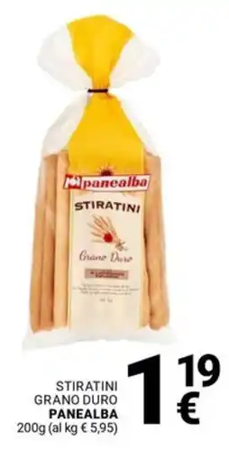 Supermercati Gulliver Stiratini grano duro PANEALBA offerta