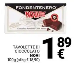 Supermercati Gulliver Tavolette di cioccolato NOVI offerta
