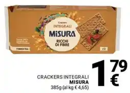 Supermercati Gulliver Crackers integrali MISURA offerta