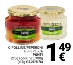 Supermercati Gulliver Cipolline/peperoni peperlizia PONTI offerta