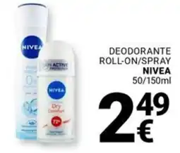 Supermercati Gulliver Deodorante roll-on/spray NIVEA offerta
